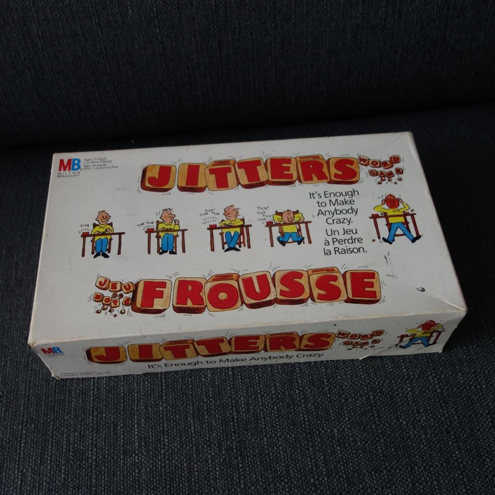 Vintage Milton Bradley Jitters Word Game